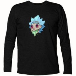 Футболка с длинным рукавом Рик и Морти арт дорисовка - PrintSalon