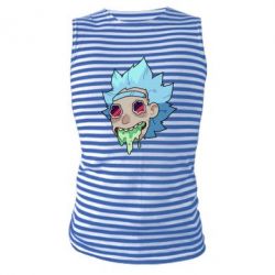 Майка-тельняшка Рик и Морти арт дорисовка - PrintSalon