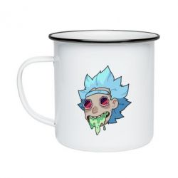 Кружка эмалированная Рик и Морти арт дорисовка - PrintSalon