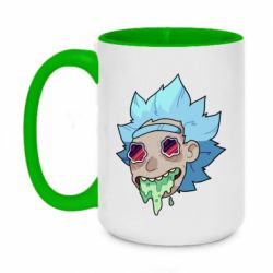Чашка двухцветная 420ml Рик и Морти арт дорисовка - PrintSalon