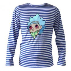 Тельняшка с длинным рукавом Рик и Морти арт дорисовка - PrintSalon