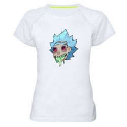 Женская футболка для спорта Рик и Морти арт дорисовка - PrintSalon