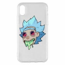 Чехол для iPhone X/Xs Рик и Морти арт дорисовка - PrintSalon