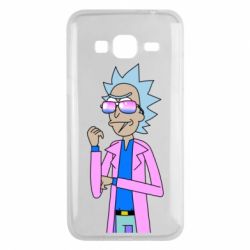Чехол для Samsung J3 2016 Рик и Морти розовый плащ - PrintSalon