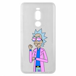 Чехол для Meizu Note 8 Рик и Морти розовый плащ - PrintSalon