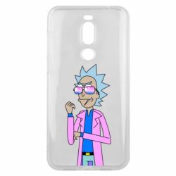 Чехол для Meizu X8 Рик и Морти розовый плащ - PrintSalon
