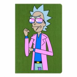 Блокнот с принто Рик и Морти розовый плащ - PrintSalon