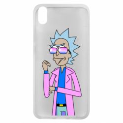 Чехол для Xiaomi Redmi 7A Рик и Морти розовый плащ - PrintSalon