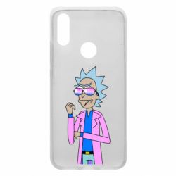 Чехол для Xiaomi Redmi 7 Рик и Морти розовый плащ - PrintSalon