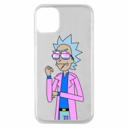 Чехол для iPhone 11 Pro Рик и Морти розовый плащ - PrintSalon