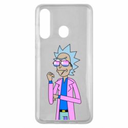 Чехол для Samsung M40 Рик и Морти розовый плащ - PrintSalon