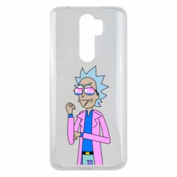 Чехол для Xiaomi Redmi Note 8 Pro Рик и Морти розовый плащ - PrintSalon