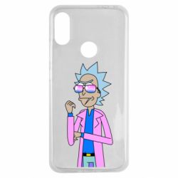 Чехол для Xiaomi Redmi Note 7 Рик и Морти розовый плащ - PrintSalon