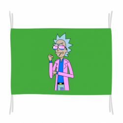 Флаг Рик и Морти розовый плащ - PrintSalon