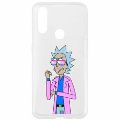 Чехол для Oppo A31 Рик и Морти розовый плащ - PrintSalon