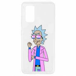 Чехол для Samsung A32 4G Рик и Морти розовый плащ - PrintSalon