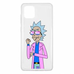Чехол для Samsung Note 10 Lite Рик и Морти розовый плащ - PrintSalon
