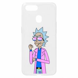Чехол для Oppo A5s/A12 Рик и Морти розовый плащ - PrintSalon