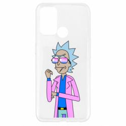 Чехол для Oppo A52/A72/A92 Рик и Морти розовый плащ - PrintSalon