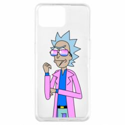 Чехол для Oppo A73 Рик и Морти розовый плащ - PrintSalon