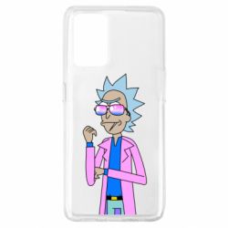 Чехол для Oppo A74 4G Рик и Морти розовый плащ - PrintSalon