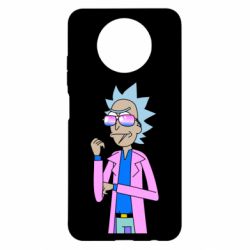 Чехол для Xiaomi Redmi Note 9 5G/Redmi Note 9T Рик и Морти розовый плащ - PrintSalon
