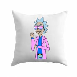 Подушка Рик и Морти розовый плащ - PrintSalon