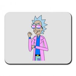 Коврик для мыши Рик и Морти розовый плащ - PrintSalon