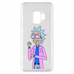 Чехол для Samsung S9 Рик и Морти розовый плащ - PrintSalon