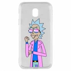 Чехол для Samsung J3 2017 Рик и Морти розовый плащ - PrintSalon