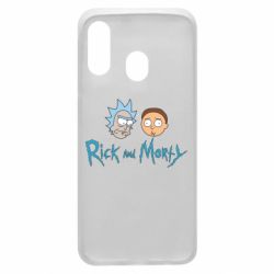 Чехол для Samsung A40 Рик и Морти - PrintSalon