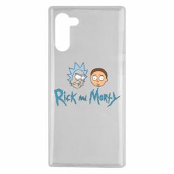 Чехол для Samsung Note 10 Рик и Морти - PrintSalon