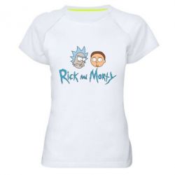 Женская футболка для спорта Рик и Морти - PrintSalon
