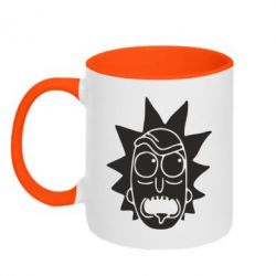 Чашка двухцветная 320ml Рик - PrintSalon