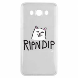 Чехол для Samsung J7 2016 Ripndip and cat - PrintSalon