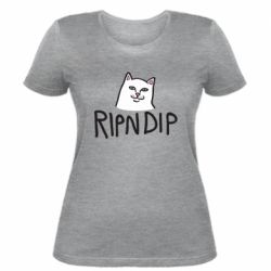 Женская футболка Ripndip and cat - PrintSalon
