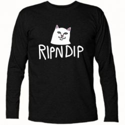 Футболка с длинным рукавом Ripndip and cat - PrintSalon