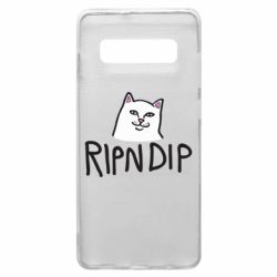 Чехол для Samsung S10+ Ripndip and cat - PrintSalon