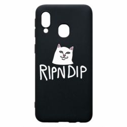 Чехол для Samsung A40 Ripndip and cat - PrintSalon