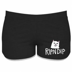 Женские шорты Ripndip and cat - PrintSalon
