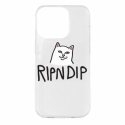 Чехол для iPhone 14 Pro Ripndip and cat - PrintSalon