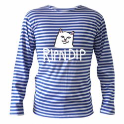 Тельняшка с длинным рукавом Ripndip and cat - PrintSalon