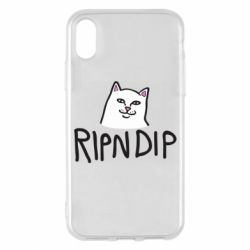 Чехол для iPhone X/Xs Ripndip and cat - PrintSalon