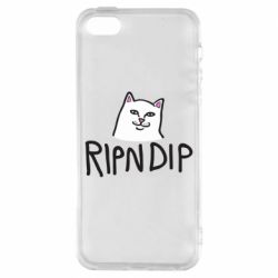 Чехол для iPhone5/5S/SE Ripndip and cat - PrintSalon
