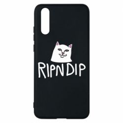 Чехол для Huawei P20 Ripndip and cat - PrintSalon
