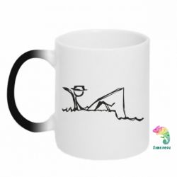 Чашка-хамелеон Рисунок Рыбалка - PrintSalon