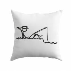 Подушка Рисунок Рыбалка - PrintSalon