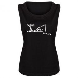 Майка жіноча Рисунок Рыбалка - PrintSalon