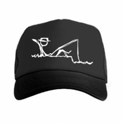 Кепка-тракер Рисунок Рыбалка - PrintSalon