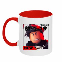 Чашка двухцветная 320ml Roblax Site-19 - PrintSalon